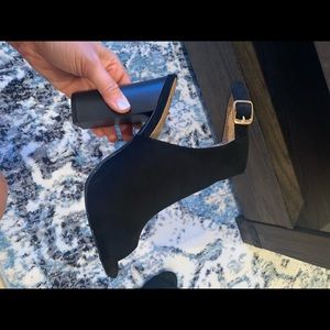 Lulu Suede Open Toe/Open heel Heels